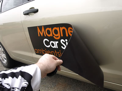 Εφαρμογή μαγνήτη σε αυτοκίνητο